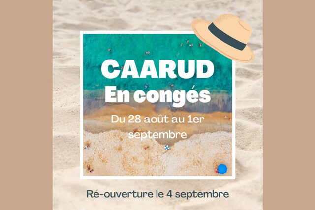 Vacances estivales Caarud